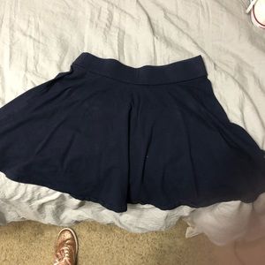 Hollister Navy Blue Skater Skirt